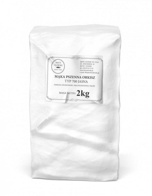 Mąka pszenna orkiszowa typ 700 (jasna) - 2kg