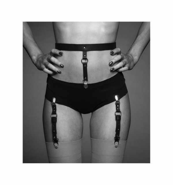 Bijoux Indiscrets - MAZE Suspender Belt for Underwear & Stockings Brown