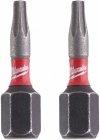 2x Milwaukee Bit Shockwave TX10 25mm