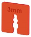 Podkładki dystansowe montażowe 3mm 50szt kliny