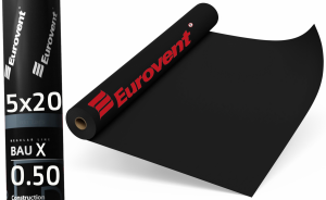 Folia budowlana Eurovent Bau X 0,5mm 5x20m ATEST izolacja pod beton wylewki posadzkę
