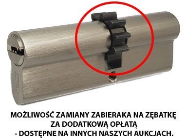Wkładka z gałką CAM nawiercana 35/35G zamka drzwi