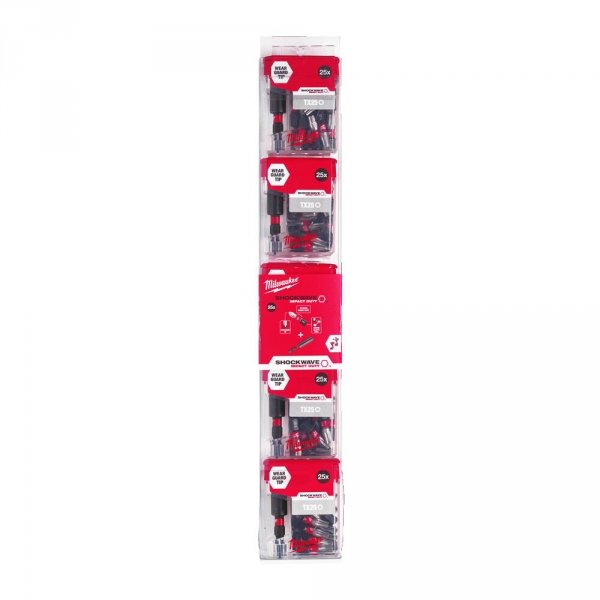 25x Bity udarowe torx T25 TX25 + uchwyt 60mm