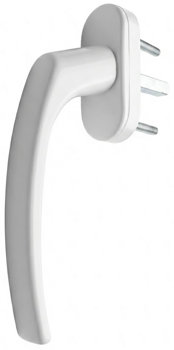 Klamka okienna aluminiowa do okien Neptun Biała