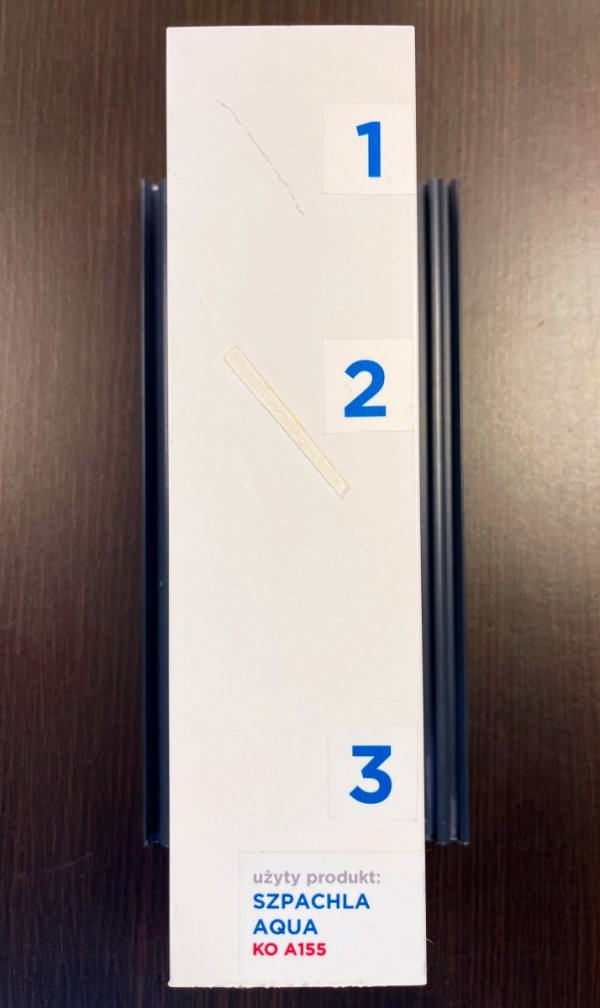 Szpachla AQUA 161 Olcha średnia dekor 150g drewno fornir pcv aluminium metal