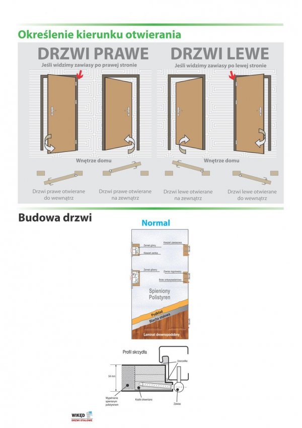 Drzwi wejściowe zewnętrzne Wikęd Premium wzór 8