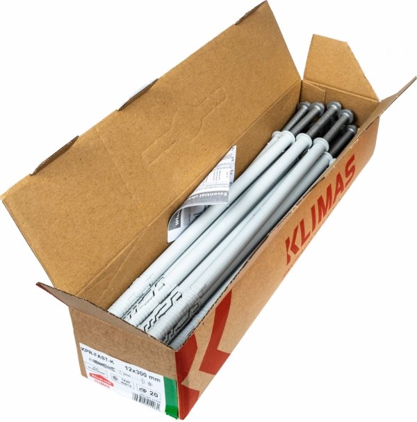 Kołek ramowy rozporowy 12x300 KLUCZ+TX torx 20szt