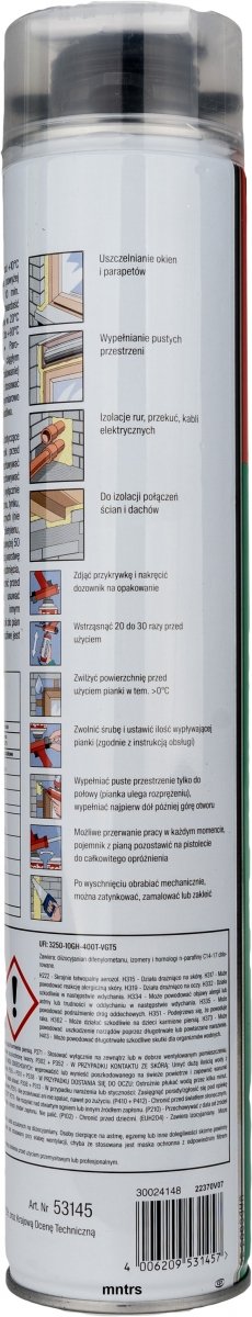 Piana Fischer LETNIA 750ml pianka KRÓTKI TERMIN montażowa pistoletowa