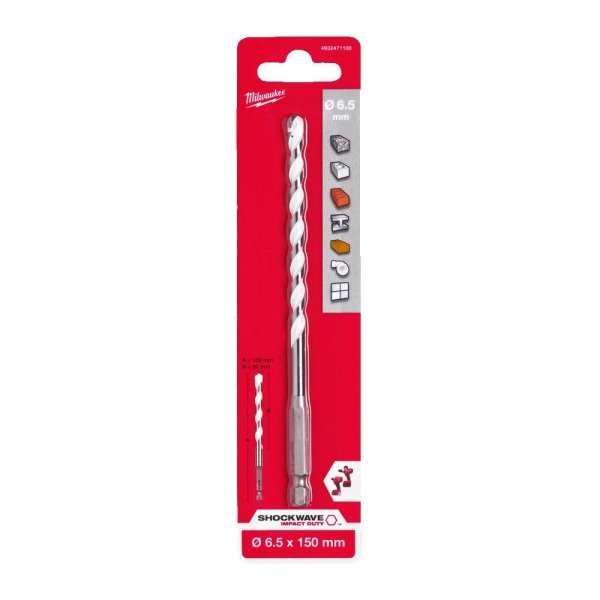 Wiertło uniwersalne 6.5x150 HEX MULTI Milwaukee