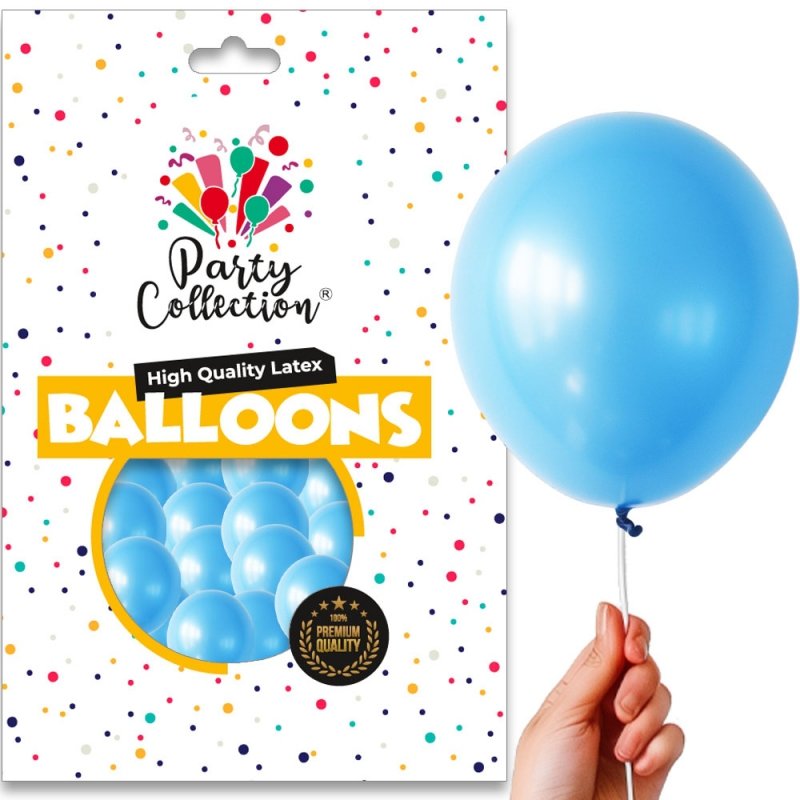 Balon Pastel Niebieski 5" 100szt KR533-6 [10opak]