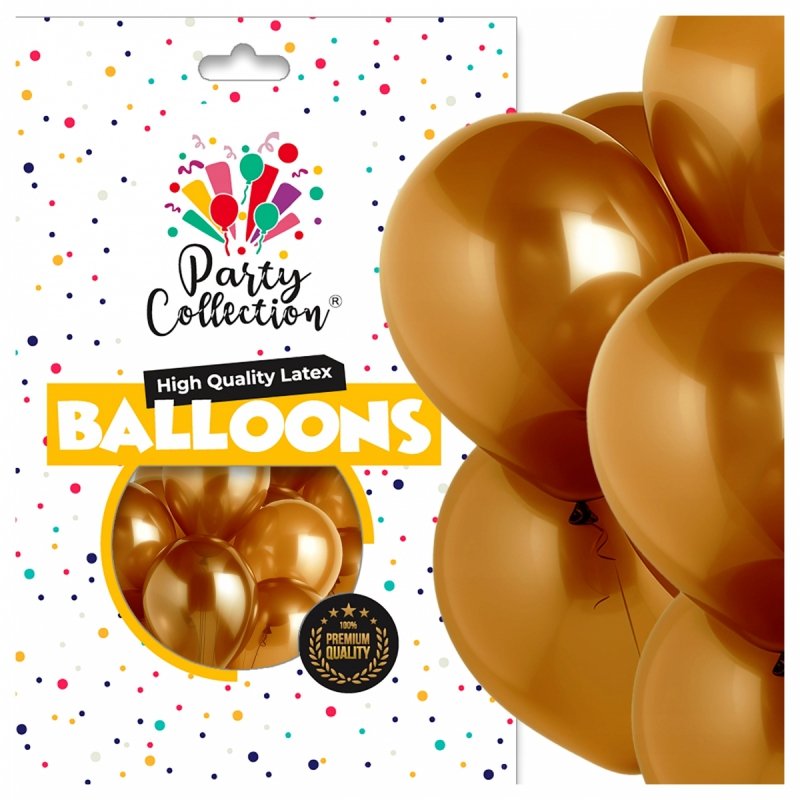 Balony Vintage Orzechowy 14" 50szt KR649-3 [10opak]