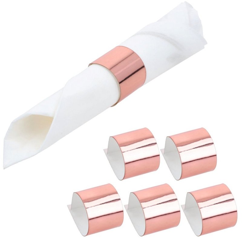 Obrączki Na Serwetki 3,5cm 6szt Rose Gold [ 200 Opakowań ]