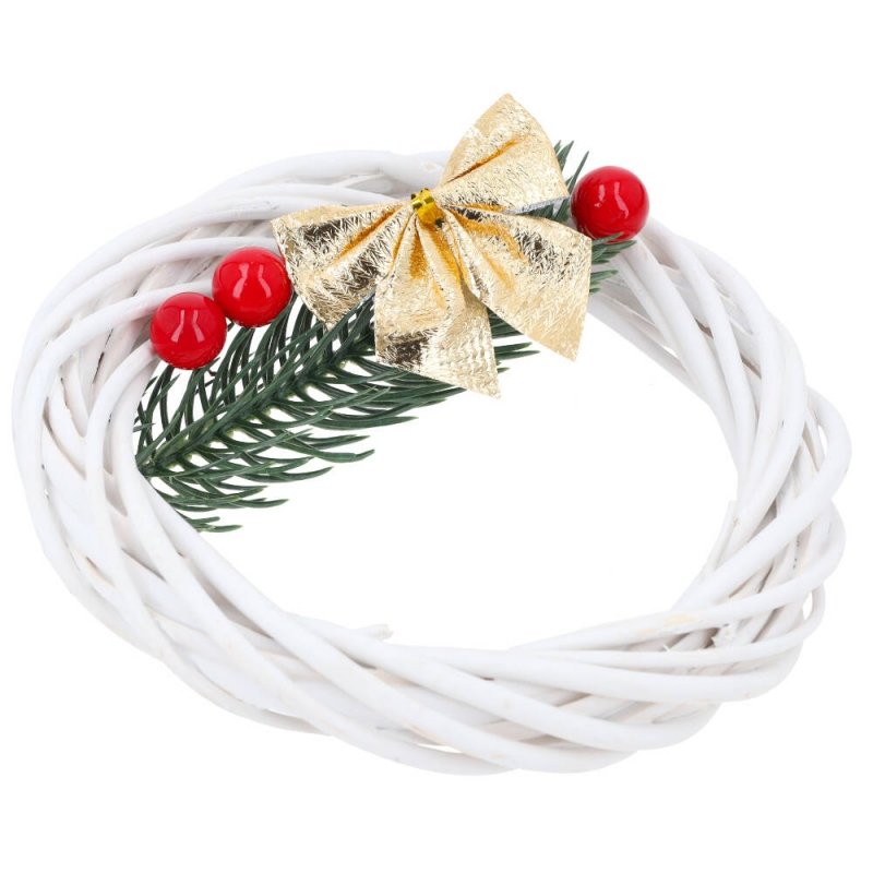 Wianek Wiklinowy Biały 15cm [ Komplet 50 sztuk ]