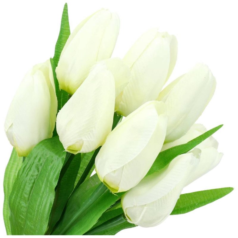 Bukiet Tulipanów Ecru Materiałowe [50 sztuk]