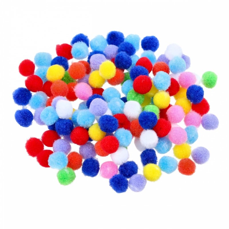 Pompony Mix Kolor 1cm 150szt KR1971A [25op]