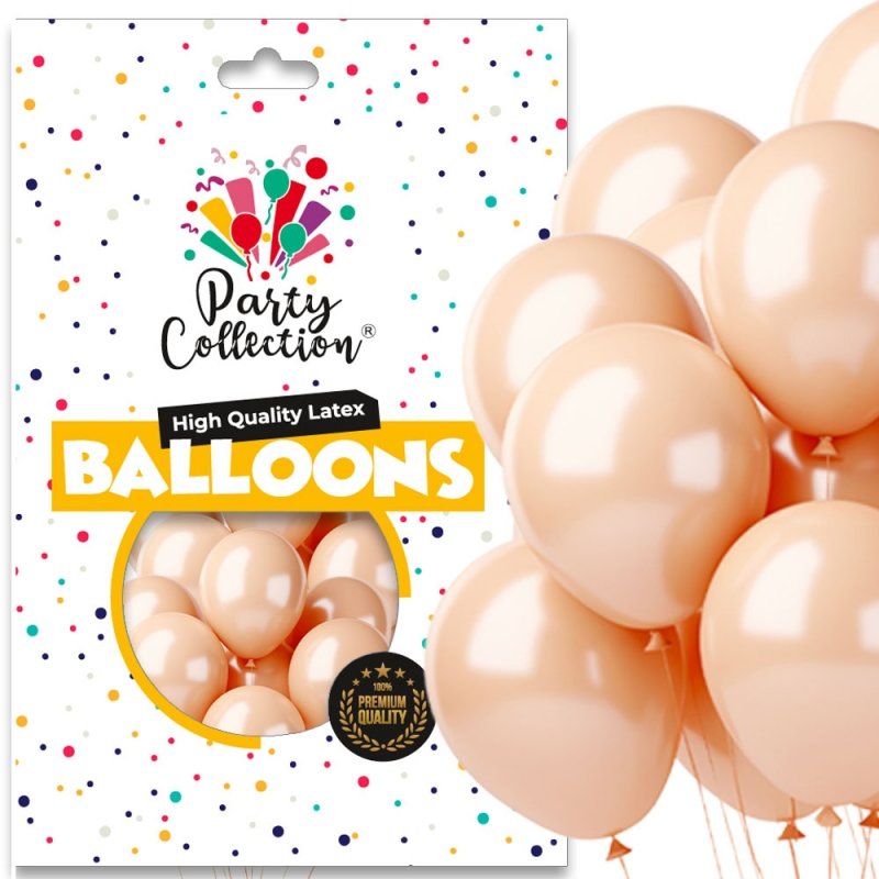 Balony Vintage Beż 50szt KR649-31 [5opak]