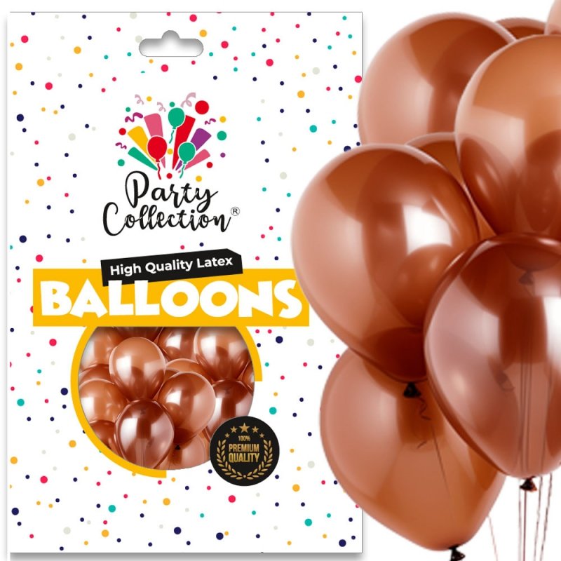 Balony Vintage Jasny Brąz 14" 50szt KR649-17 [5opak]
