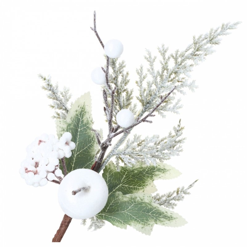 Gałązka Modrzew/Jabłko Białe 30cm KR1888 [50szt]