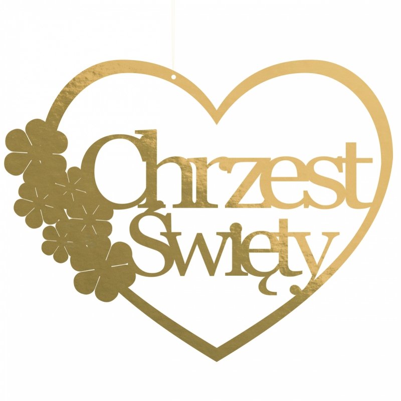 Łapacz Serce Kwiaty Chrzest Święty Złoto-Beermata [30szt]