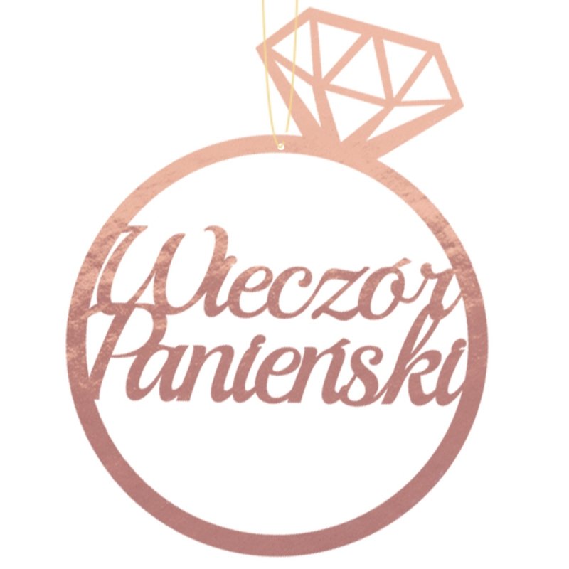 Łapacz Pierścionek Wieczór Panieński Rosegold [30kompl]