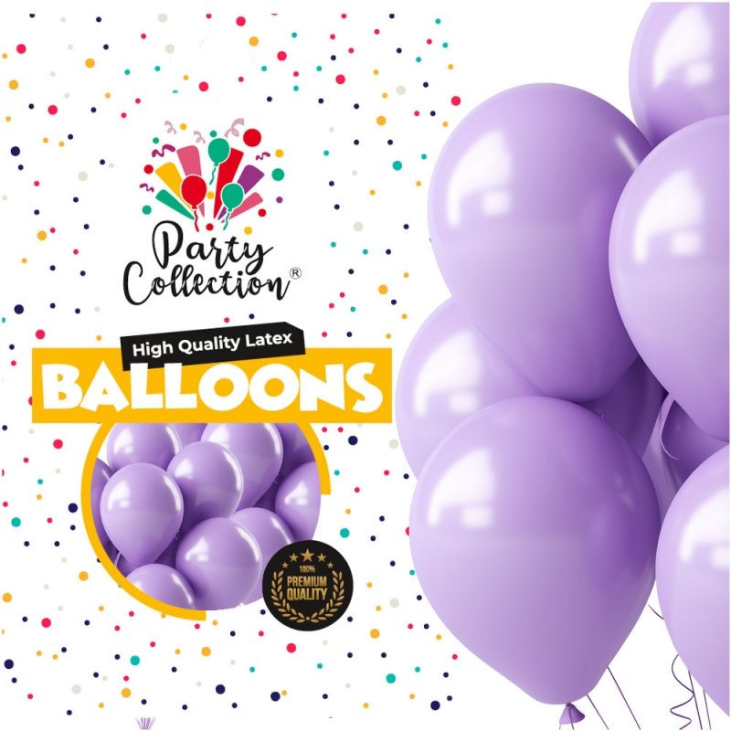 Balony Pastel Fiolet 14" 50szt KR539-8 [10opak]