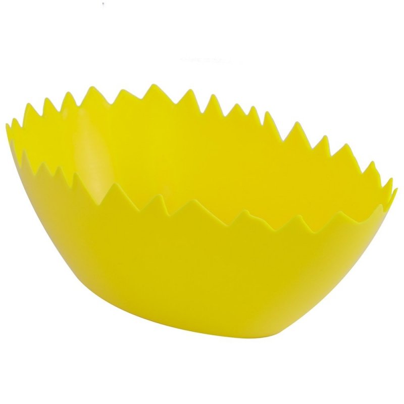 Osłonka Skorupka Jajka Podłużna Żółta [ Komplet 20szt ]