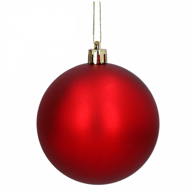 Bombki 12szt 4cm Czerwone KR1200D [50op]