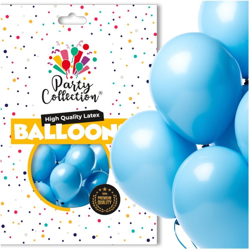Balony Pastel Błękit 14" 50szt KR539-6 [5opak]