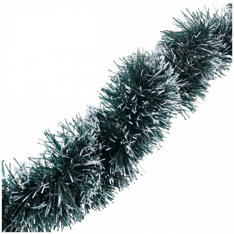Łańcuch 11cm/2m Zielony-Biały KR1409B [15szt]