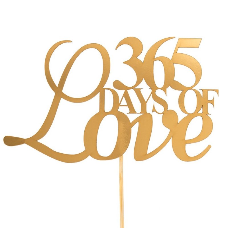 Topper Złoto 365 Days Of Love [5 sztuk]