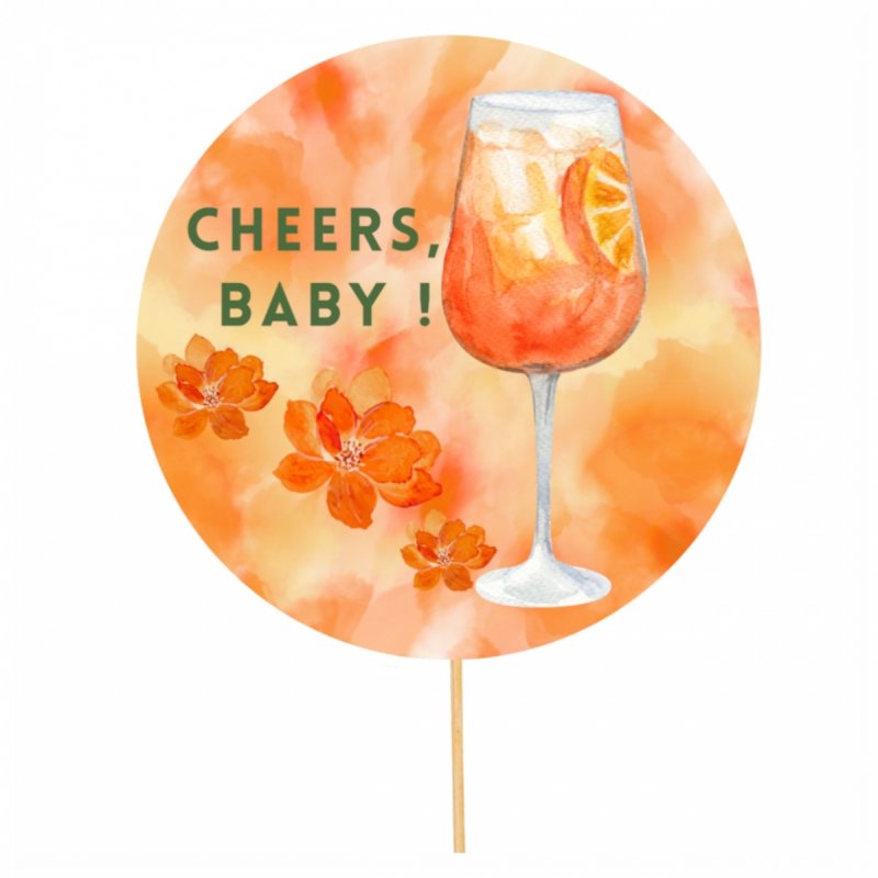 Pomarańcze Topper Cheers, Baby! [10szt]