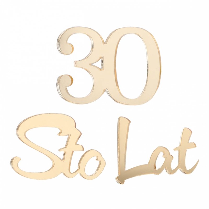 Napis Sto Lat+30 Plexi[50kompletów]