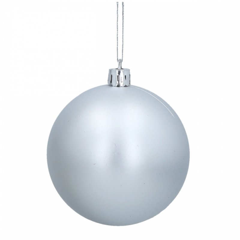 Bombki 12szt 8cm Srebro KR1204E [2op]