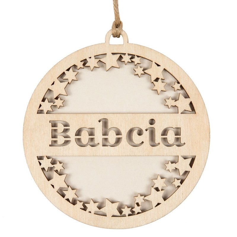 Bombka Babcia Beermata Gwiazdki Sklejka 8cm [ 100 sztuk ]