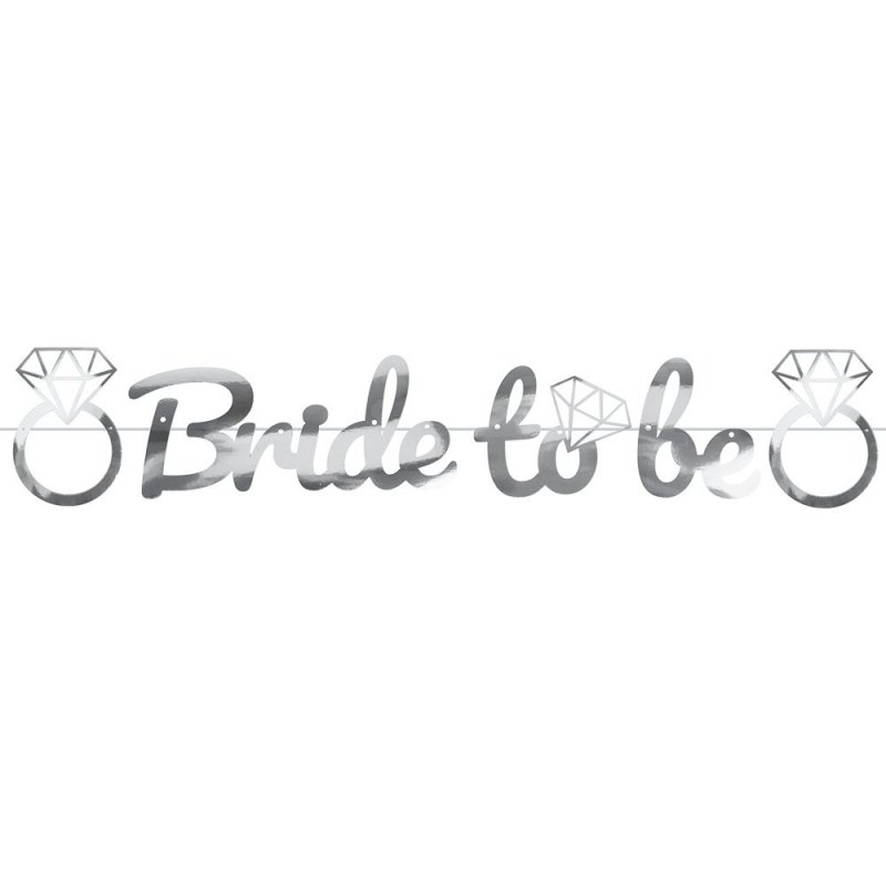 Baner Bride To Be Srebro [ 100szt ]