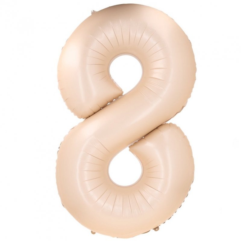 Balon 8 Beżowa 100cm [ 4 opakowania ]