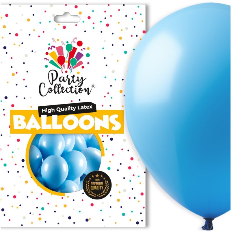 Balony Pastel Niebieskie 18" 25szt KR541-6 [10opak]