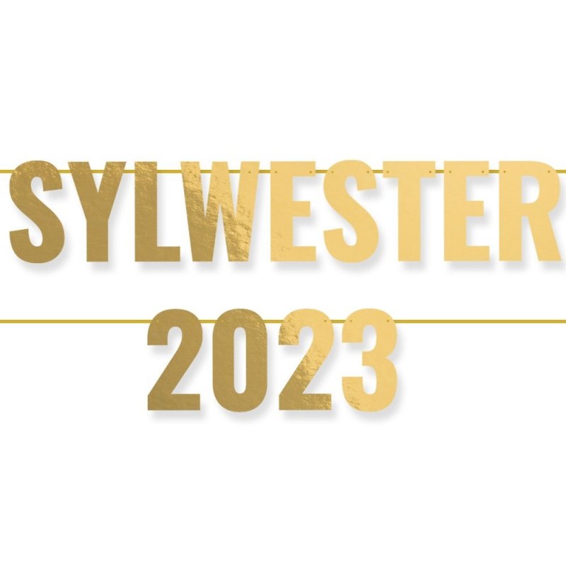 Baner Złoto Sylwester 2023