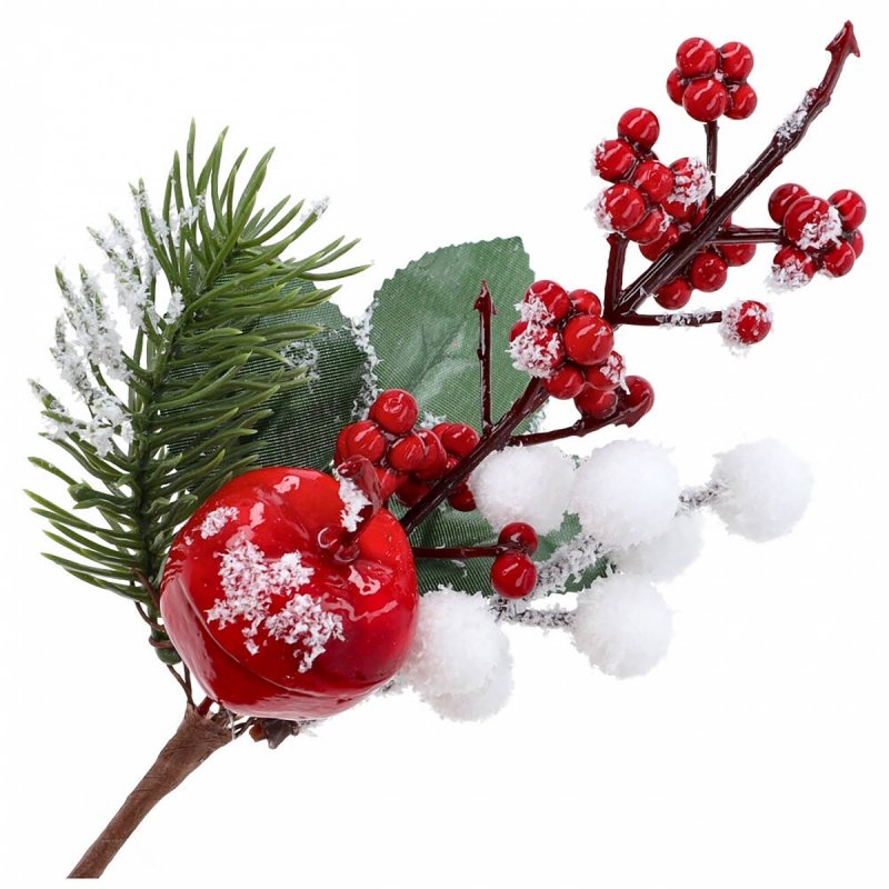 Gałązka Jabłko i Biały Ośnieżony Głóg [10szt]