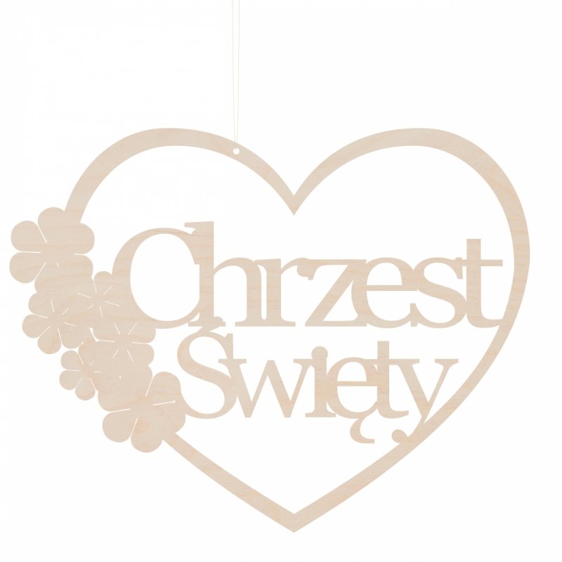Łapacz Serce Kwiaty Chrzest Święty SKLEJKA [3szt]