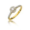 Pierścionek złoty 585 z brylantami 0,28ct W-406 zaręczynowy