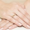 Pierścionek złoty 585 z brylantami 0,42ct W-199 zaręczynowy