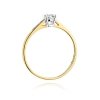 Pierścionek złoty 585 z brylantami 0,21ct W-399 zaręczynowy
