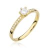 Pierścionek złoty 585 z brylantami 0,37ct W-459b zaręczynowy