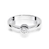 Pierścionek złoty 585 z brylantem 0,25ct W-224b zaręczynowy