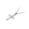 Zawieszka złota 585 krzyżyk z brylantami 0,0145ct K-3