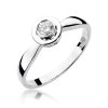 Pierścionek złoty 585 z brylantem 0,15ct zaręczynowy W-294
