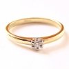 Pierścionek z brylantem 0,08ct PR. 585