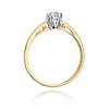 Pierścionek złoty 585 z brylantem 0,15ct zaręczynowy W-133