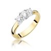 Pierścionek złoty 585 z brylantami 0,49ct W-344 zaręczynowy